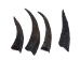 Black Goat Horns: 6" to 8" - 318-1BKM-AS (Y3KRC)
