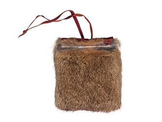 Rabbit Fur Bag: 5" by 5" rabbit fur bags