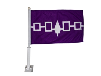 Hiawatha Car Flag: 12"x18" iroquois confederacy
