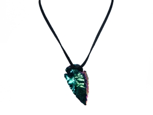 Rainbow Arrowhead Necklace 