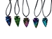 Rainbow Jasper Plated Arrowhead Necklace: 1.5" - 404-RP15-AS (9UC1)