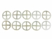 Goat Rawhide Medicine Wheel Base - 414-G (Y1MC13)