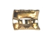 10mm (3/8&quot;) Furskin Clasp: Gold - 463-10G (G2)