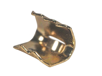10mm (3/8") Furskin Clasp: Gold metal clasps, fur clasps