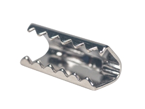 16mm (5/8") Furskin Clasp: Nickel metal clasps, fur clasps