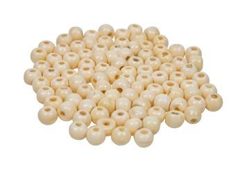 6mm Round Bone Beads (100/box) bone beads