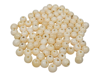 8mm Round Bone Beads (100/box) bone beads