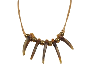 Real 5-Claw North American Badger Necklace 