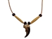 Real Black Bear 1-Claw Necklace: Black Beads - 560-Q13B (N5B)