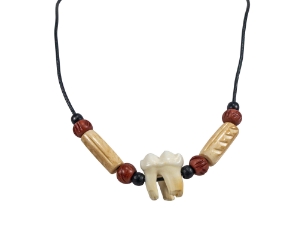 Real 1-Molar Bear Necklace 