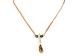 Real 1-Tooth Moose Necklace with Antiqued Brass Beads - 560-Q618A (Y1O)
