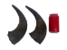 Matching Pair of Large North American Buffalo Horn Caps: #1 Grade - 576-2LM1-AS