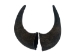 Matching Pair of Large North American Buffalo Horn Caps: #1 Grade - 576-2LM1-AS