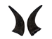 Matching Pair of North American Buffalo Horn Caps: #2 Grade - 576-2M2-AS (9UL3)