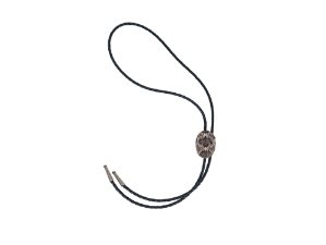 Rattlesnake Bolo Tie Rolled Edge 