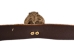 1.25" Real Rattlesnake Hat Band with Head &amp; Rattle: Closed Mouth: Black Leather Backing - 598-HB204C-BK (Y2LRE)