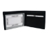 Real Eastern Diamondback Rattlesnake Skin Bifold Wallet: Black & White - 598-W196BW (Y2LC02)