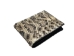 Real Eastern Diamondback Rattlesnake Skin Bifold Wallet: Black & White - 598-W196BW (Y2LC02)