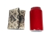 Real Eastern Diamondback Rattlesnake Skin Trifold Wallet: Black & White - 598-W213BW (Y2LC02)
