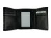 Real Eastern Diamondback Rattlesnake Skin Trifold Wallet: Black & White - 598-W213BW (Y2LC02)