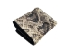 Real Eastern Diamondback Rattlesnake Skin Trifold Wallet: Black & White - 598-W213BW (Y2LC02)