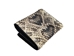 Real Eastern Diamondback Rattlesnake Skin Trifold Wallet: Black & White - 598-W213BW (9UC12)