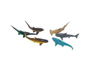 Rubber Shark Pencil Topper (6/bag) 