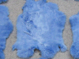 Dyed Better Rabbit Skin: Baby Blue (Inconsistent Color) 