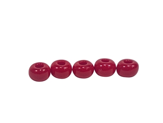 6/0 Czech Glass Pony Beads Medium Dark Red (500 g bag) glass beads