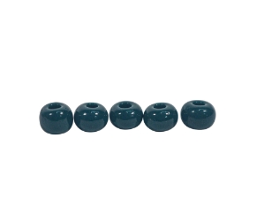 6/0 Czech Glass Pony Beads Dyed Dark Green (500 g bag) glass beads
