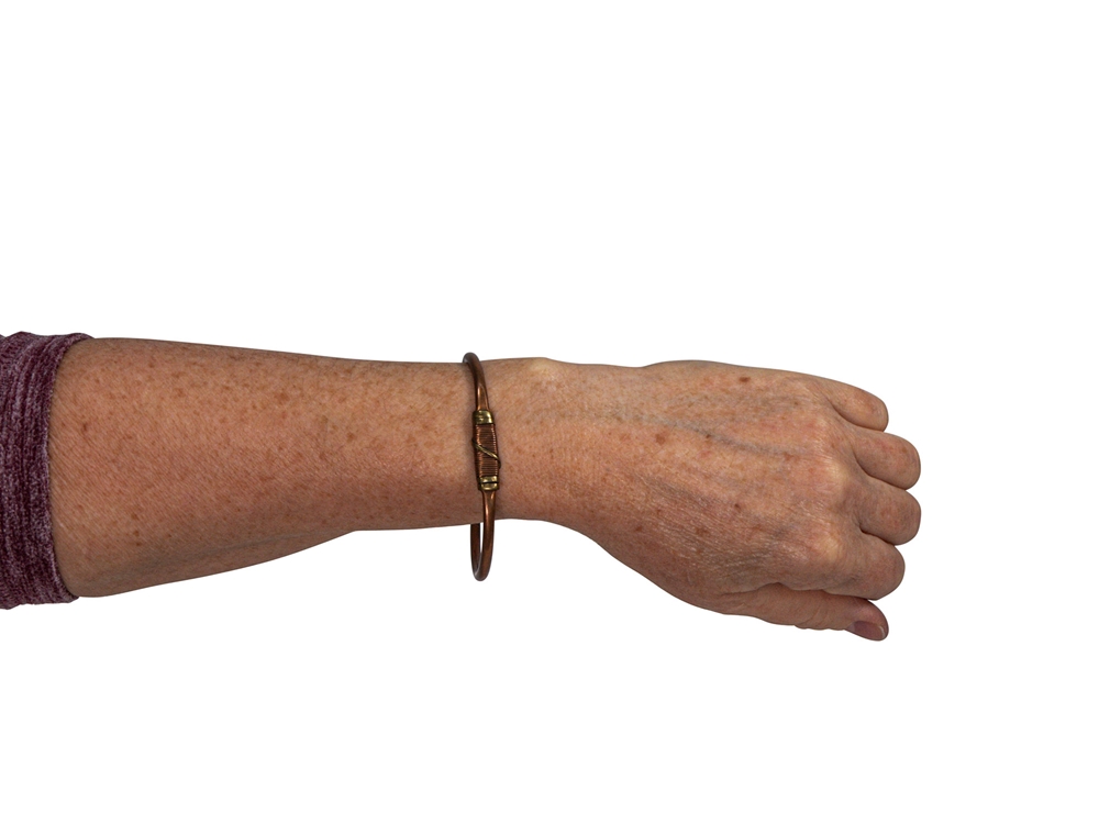 Copper Bracelet: Wire Wrapped