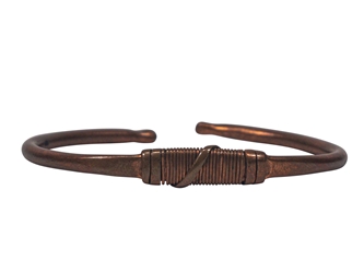 Copper Bracelet: Wire Wrapped 