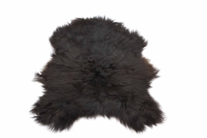 Icelandic Sheepskin: Blacky Brown: 90-100cm or 36" to 40" 