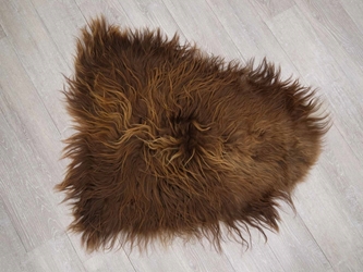 Icelandic Sheepskin: Rusty Brown: 90-100cm or 36" to 40" 