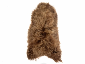 Dyed Icelandic Sheepskin: Brown & Blond: 100-110cm or 40" to 44" 