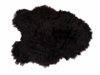 Icelandic Sheepskin: Blacky Brown: 120-130cm or 48" to 52" 