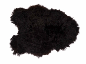 Icelandic Sheepskin: Blacky Brown: 120-130cm or 48" to 52" 