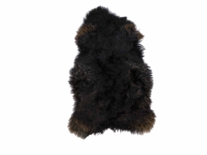Icelandic Sheepskin: Blacky Brown: 130-140cm or 52" to 56" 
