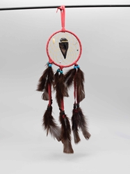 Navajo Fancy Dreamcatcher with Plastic Beads: 4" 