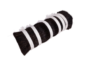 Double Drawn Horse Mane Hair: Black: 6" to 8" (lb) 
