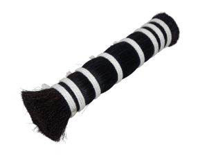 Double Drawn Horse Tail Hair: Black: 10" to 12" (lb) 