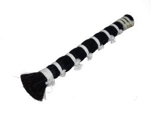 Double Drawn Horse Tail Hair: Black: 16" to 17" (lb) 