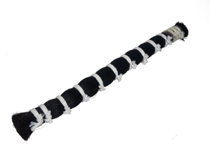 Double Drawn Horse Tail Hair: Black: 18" to 19" (lb) 