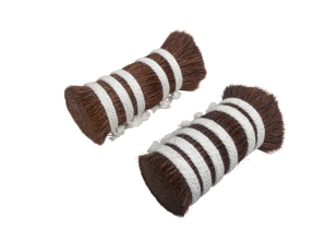 Double Drawn Horse Mane Hair: Brown: 4" to 5" (lb) 