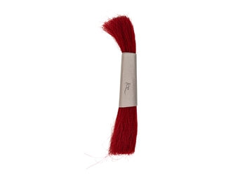 Dyed Horse Tail Hair: Double Drawn: 10-12": Red (oz) 
