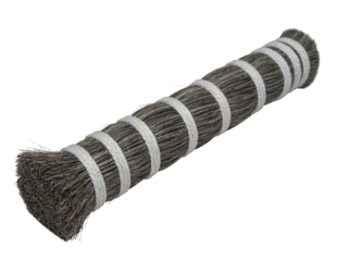 Double Drawn Horse Tail Hair: Gray: 10" to 12" (lb) 