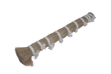 Double Drawn Horse Tail Hair: White: 16" to 17" (lb) 