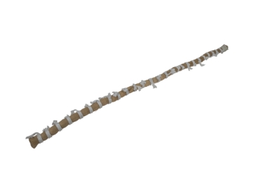 Double Drawn Horse Tail Hair: White: 41" (lb) 