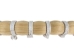 Double Drawn Horse Tail Hair: White: 22" to 25" (1.7 lbs) - 702-WHTD22-17