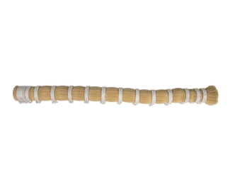 Double Drawn Horse Tail Hair: White: 22" to 25"  (1.8 lbs) 